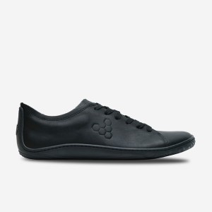 Black Vivobarefoot Addis Men's Lifestyle Shoes | 067145JCU