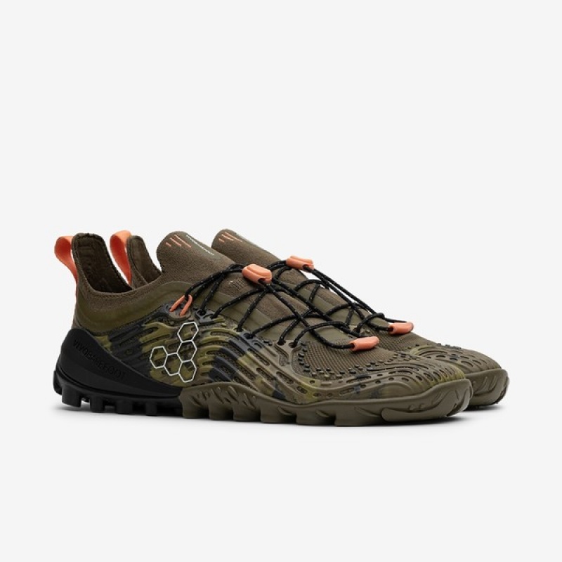 Dark Olive Vivobarefoot Hydra Esc Jjf Women's Trail Running Shoes | 085693EFP