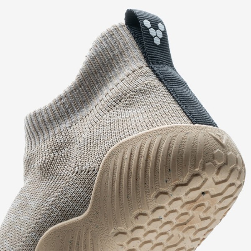 Grey Vivobarefoot Pluma Knit Kids | 031248QIS