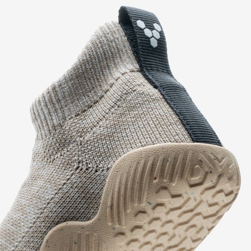 Grey Vivobarefoot Pluma Knit Kids | 312765WOT