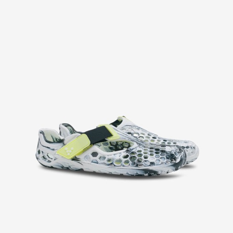 Obsidian / White Vivobarefoot Ultra Bloom Kids | 640387PYQ